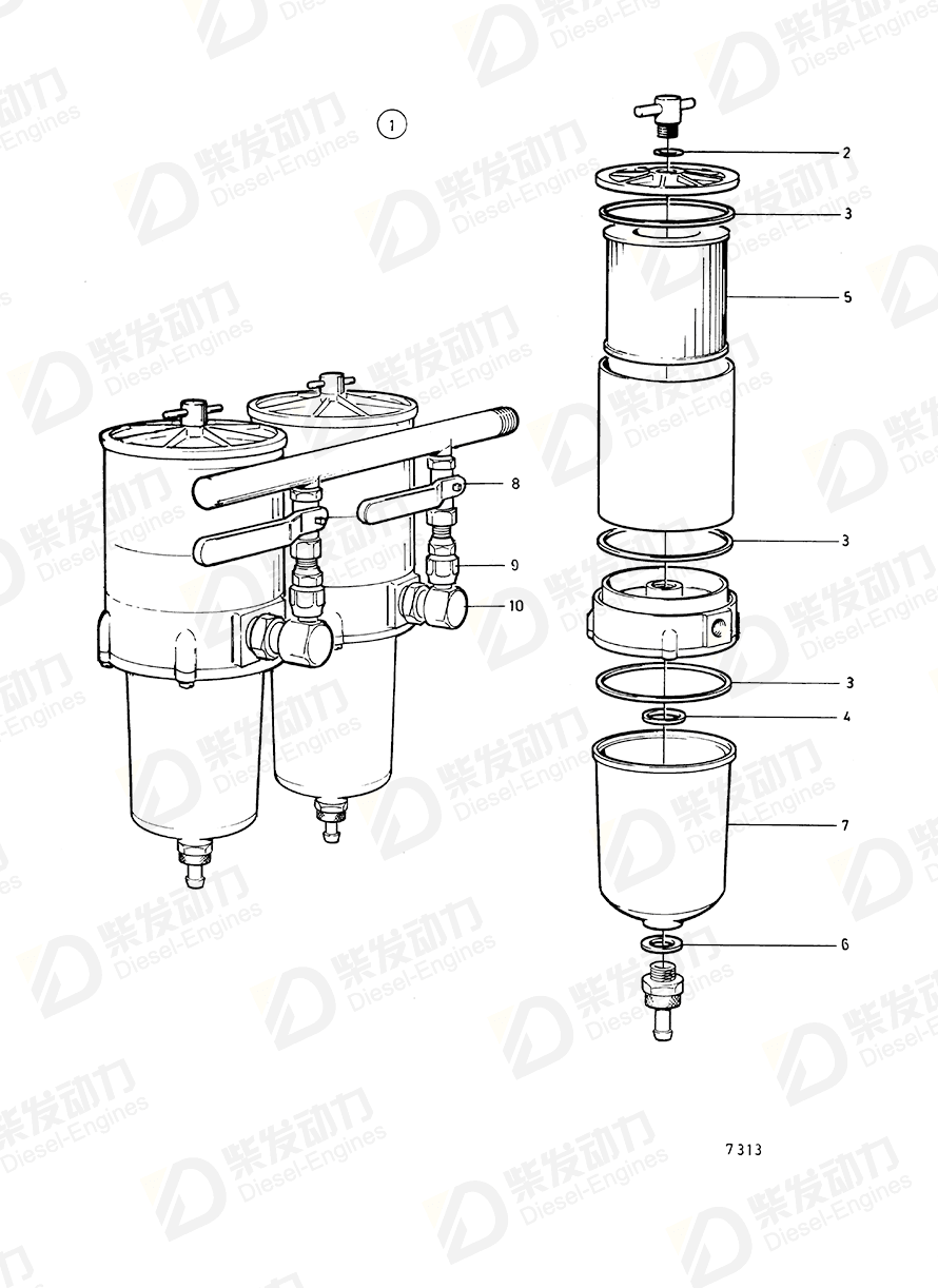 volvo penta Plug 847525 Drawing volvo penta Plug 847525 Drawing